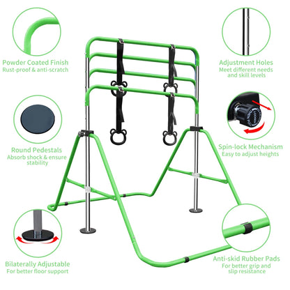 FOXIORA Adjustable Kids Gymnastics Bar