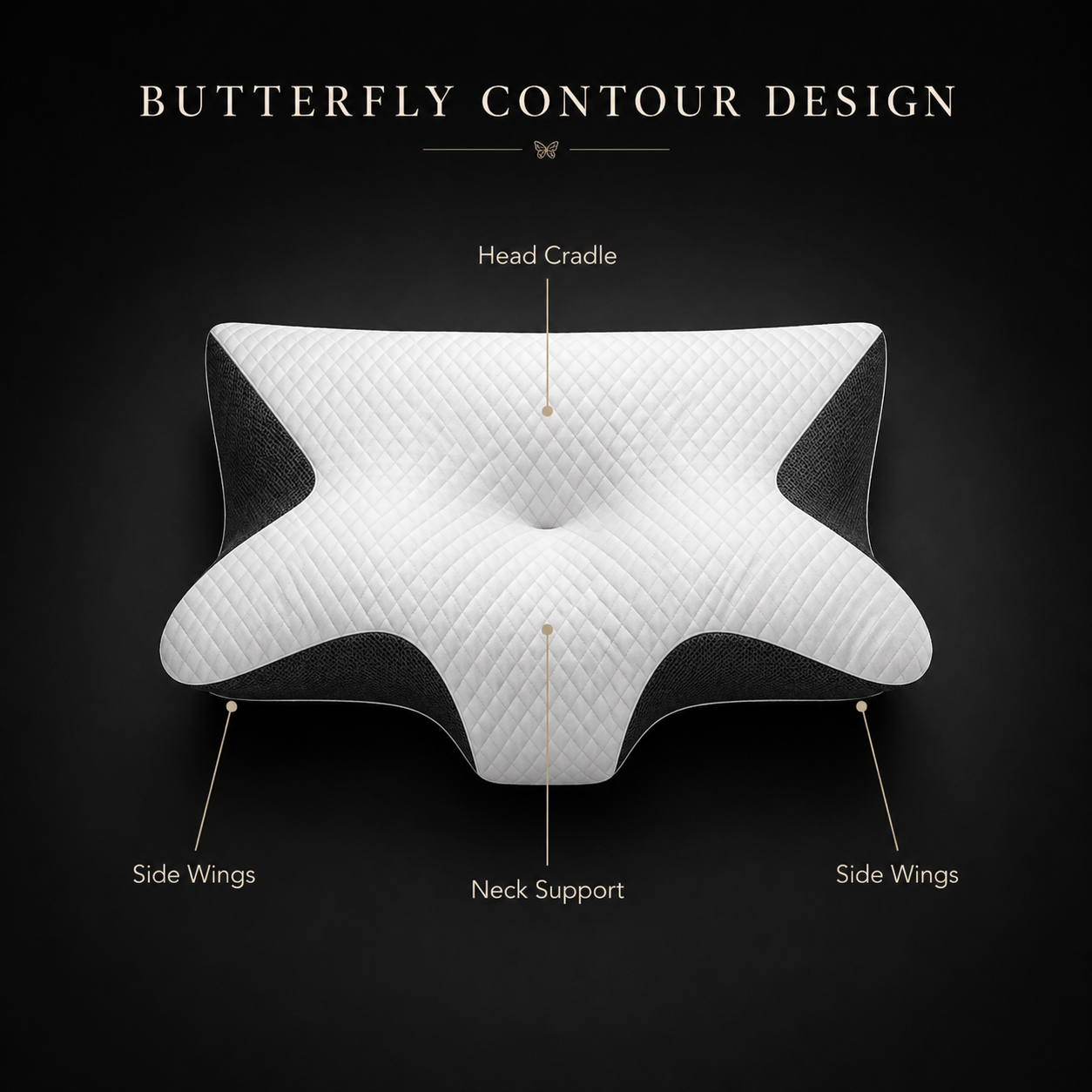 Foxiora™ Ergonomic Cervical Memory Foam Pillow